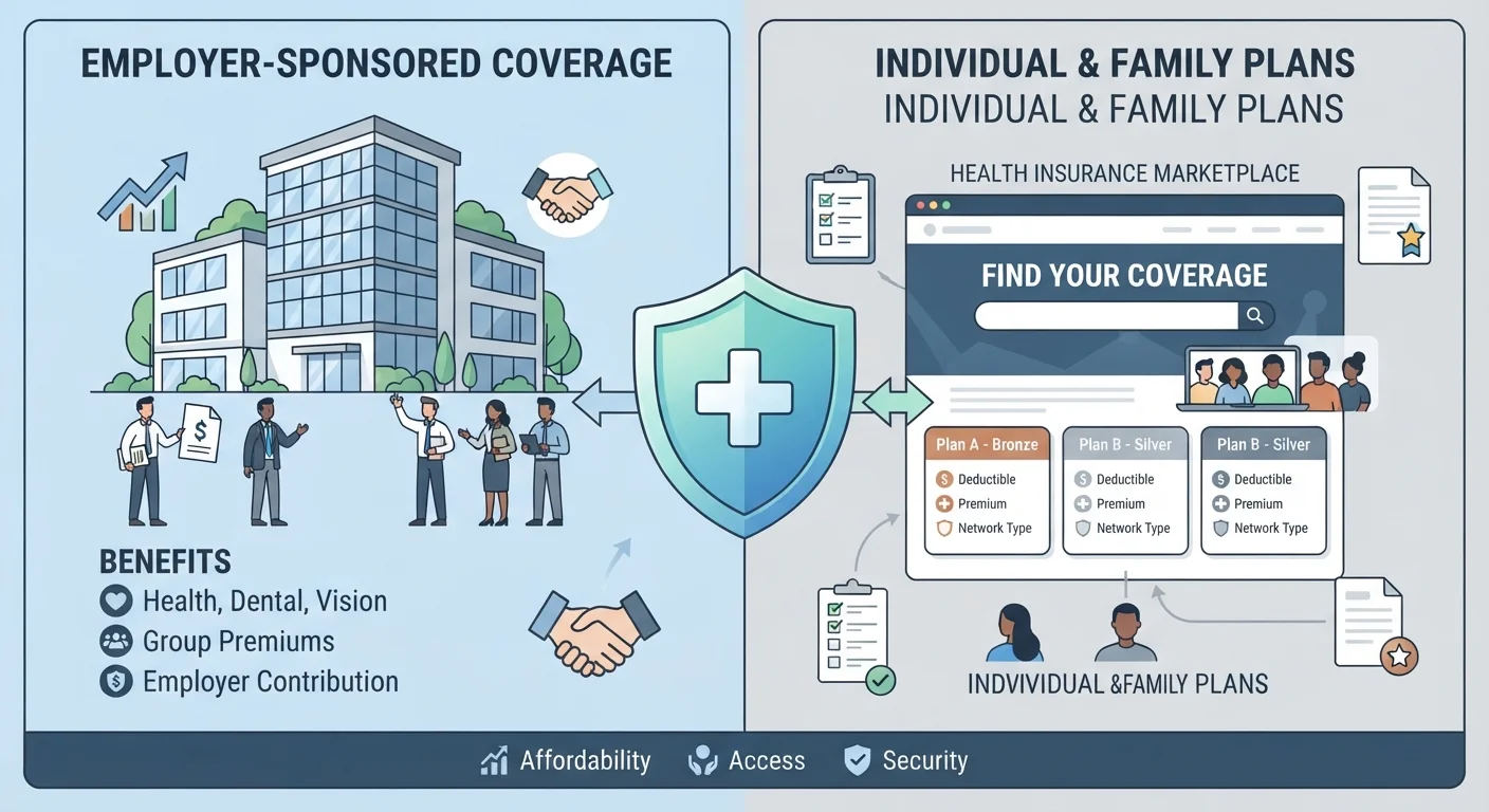 Employer-Sponsored Insurance vs. Marketplace Plans: Key Differences Explained