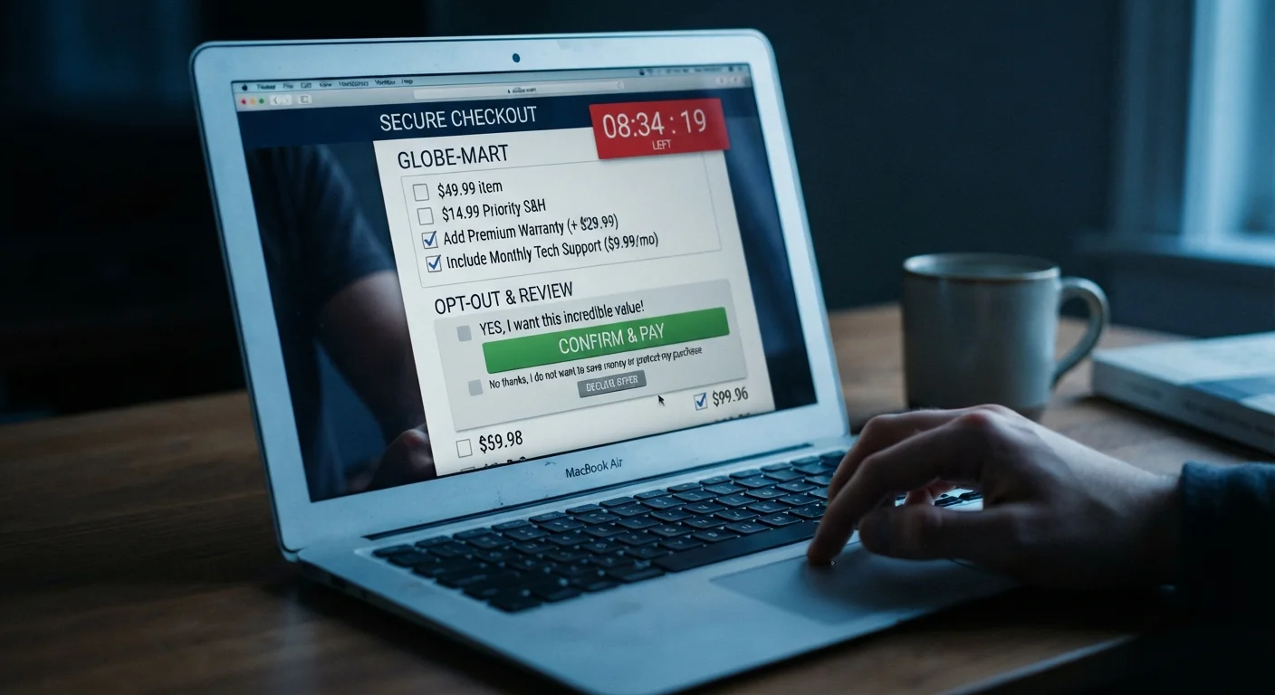 How Dark Patterns in Online Shopping Nudge You Into Decisions You Didn't Plan to Make