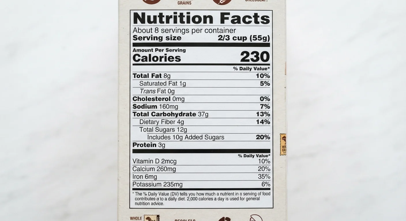 The Anatomy of a Nutrition Facts Panel